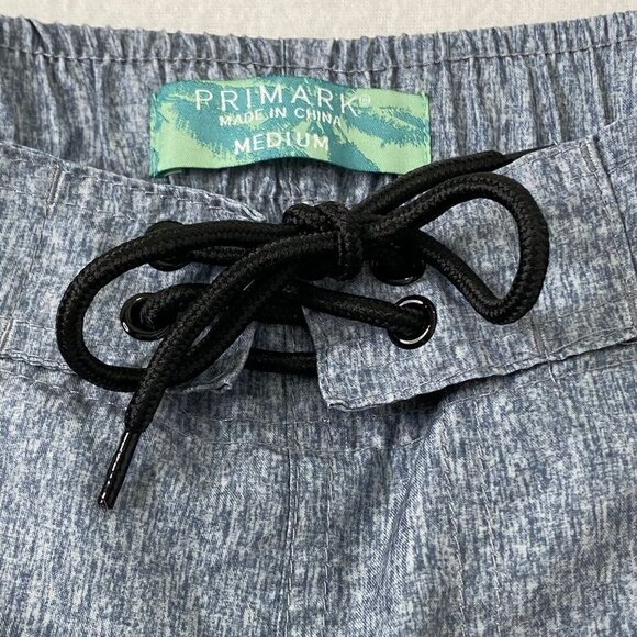 Primark Swim Shorts Mens size Medium Trunks Bathing Suit Board Shorts Blue-Gray - Picture 5 of 10